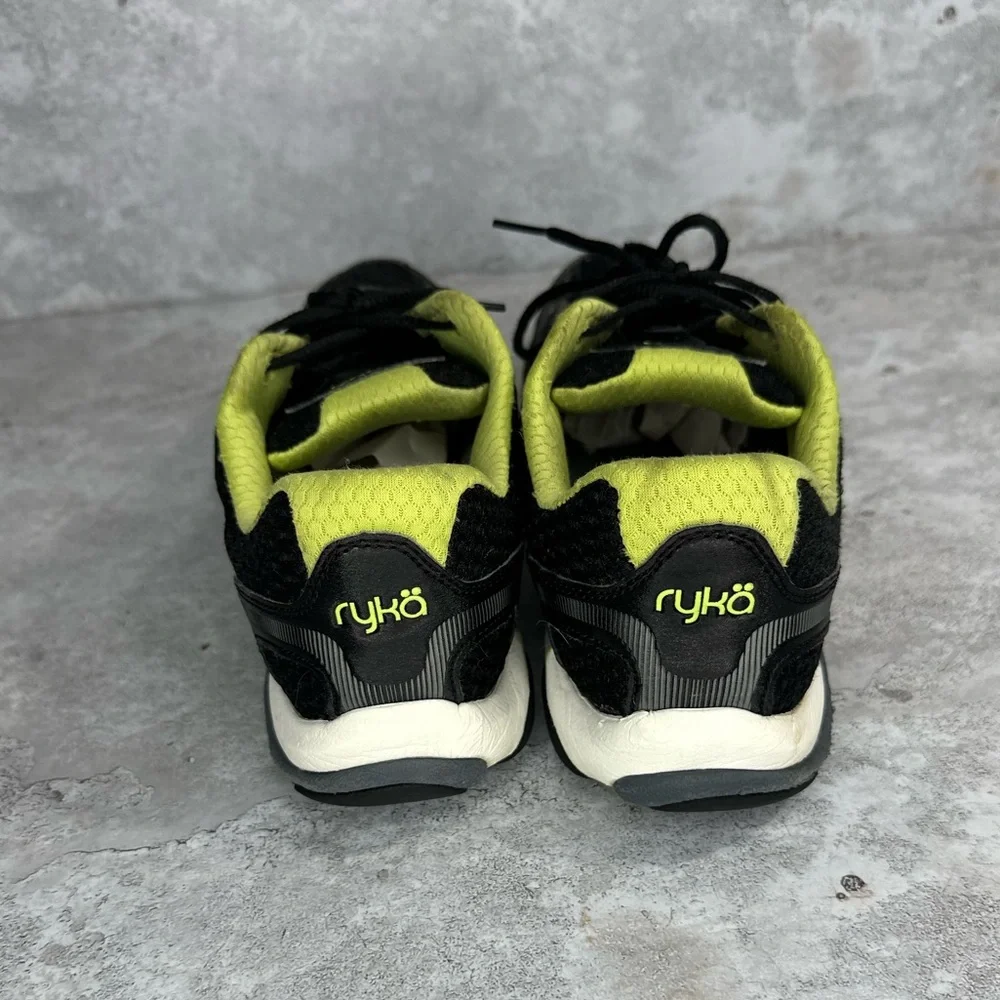 Ryka‎ Black and Green Athletic Shoes Woman’s 7.5